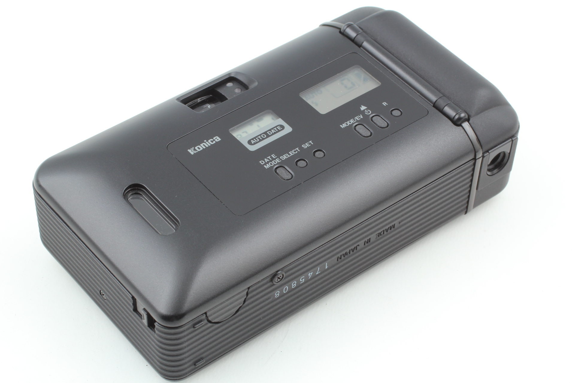 Almost MINT w/ Strap Pouch】 Konica Big Mini BM-301 Black Film