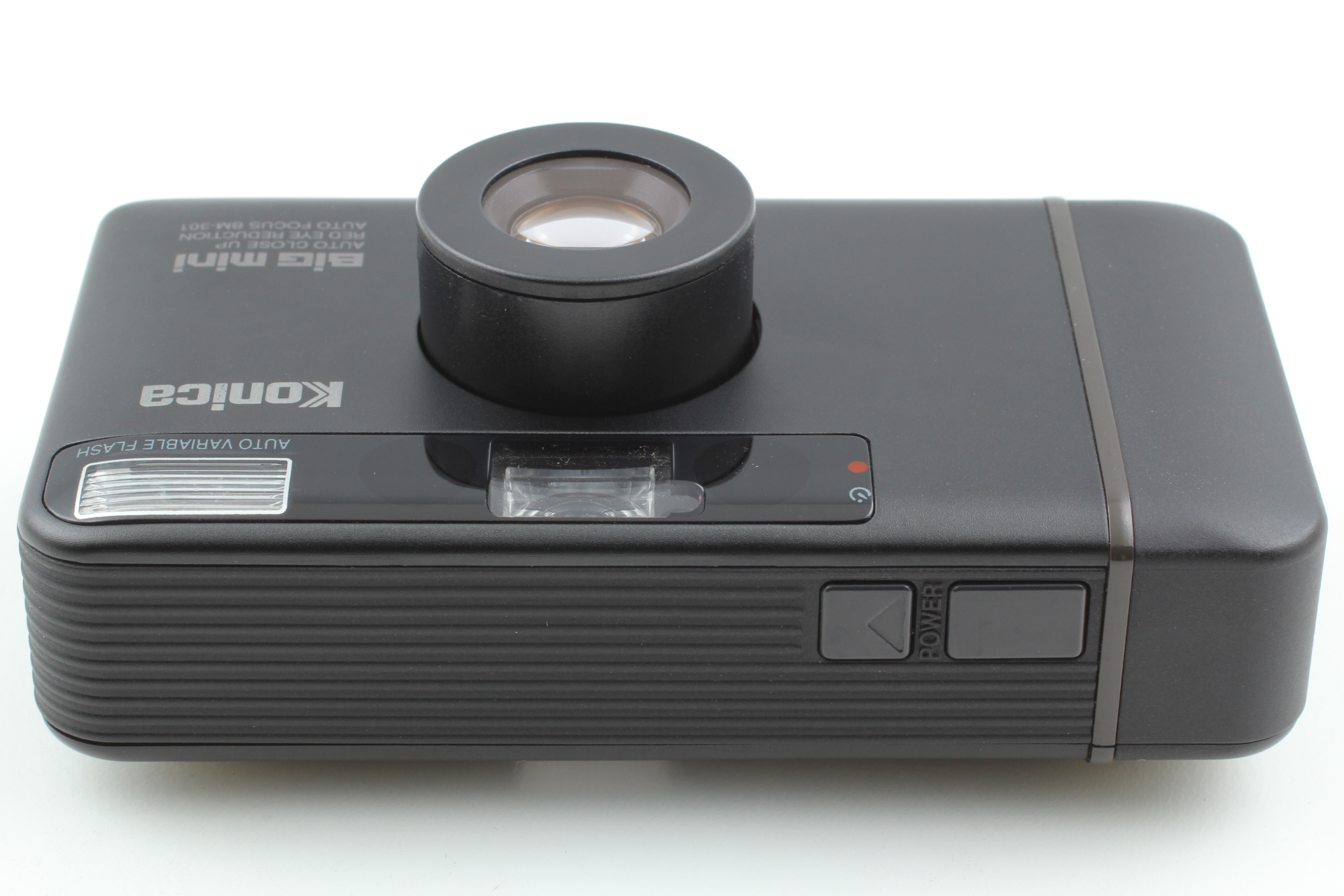 Almost MINT w/ Strap Pouch】 Konica Big Mini BM-301 Black Film